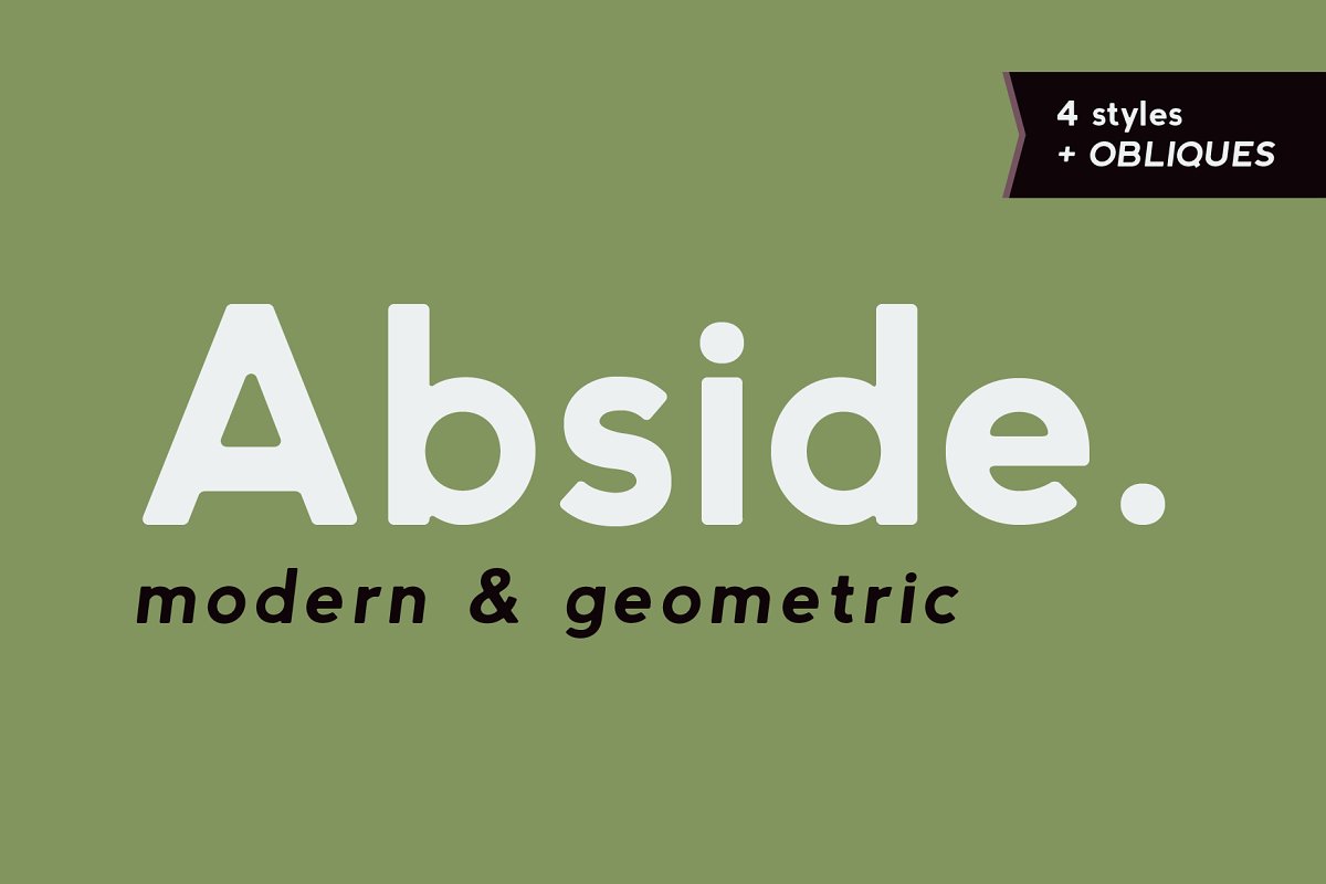 Abside Modern Geometric Font