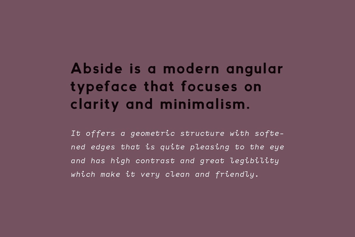 Abside Modern Geometric Font