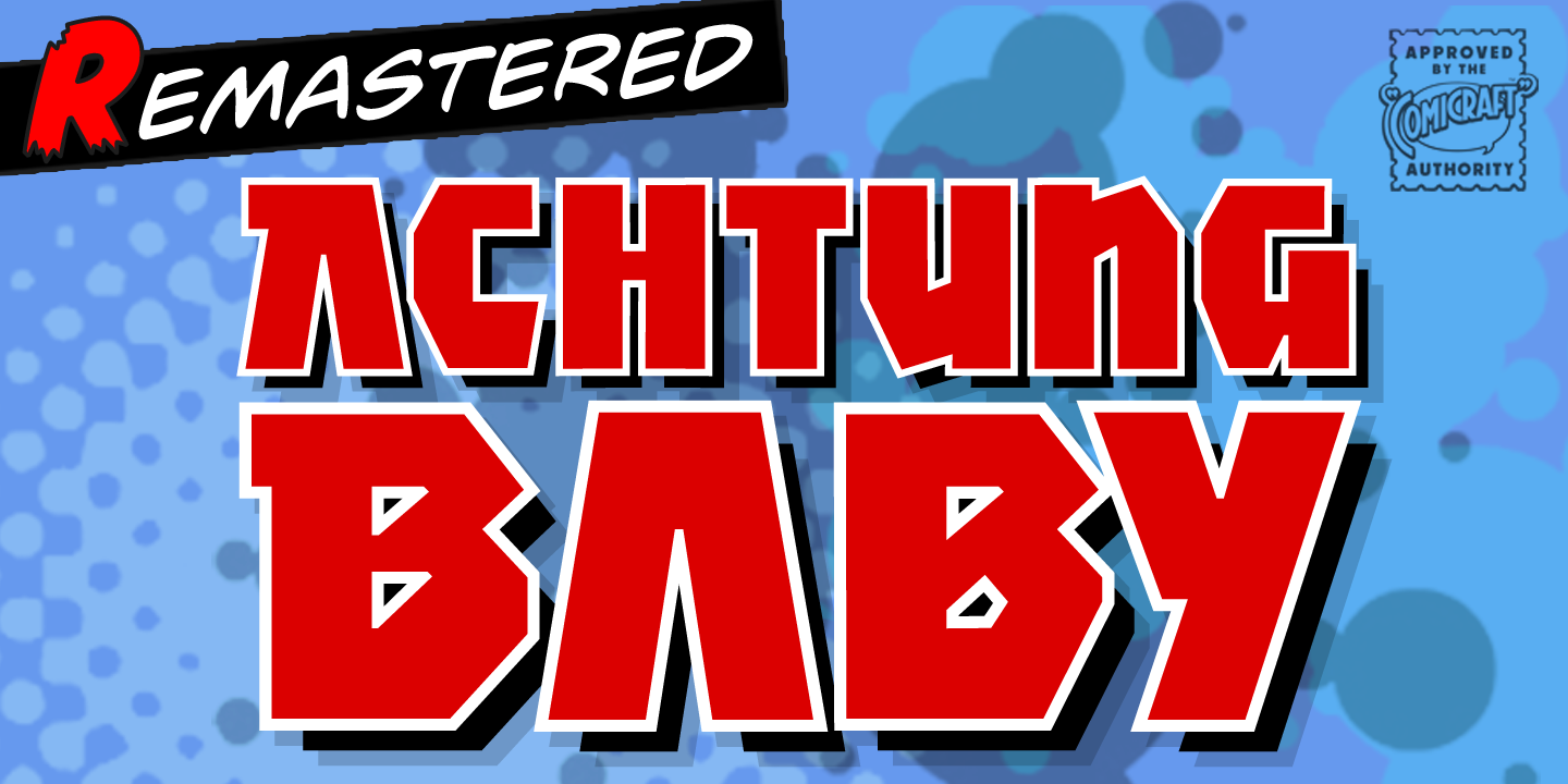 Achtung Baby Font