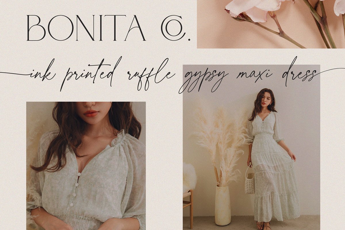 Adorn Story CLASSY DUO Font