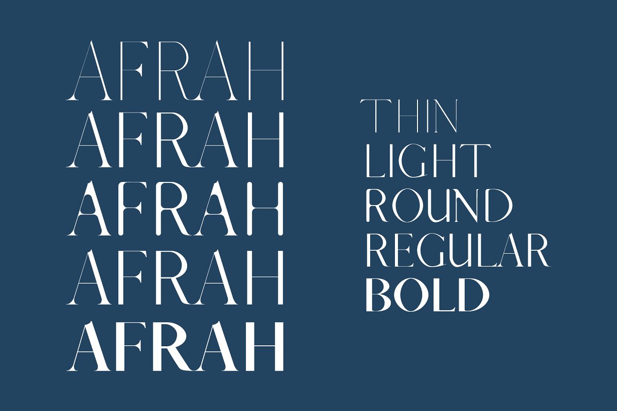 Afrah Serif Family Pack Font