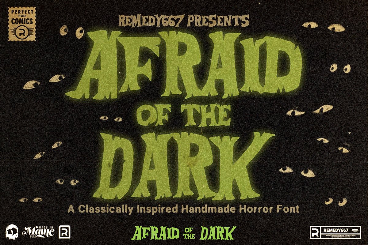 Afraid of the Dark Font