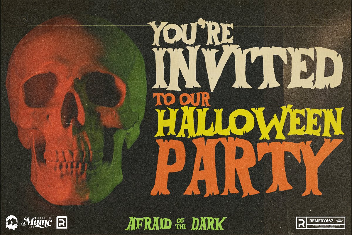 Afraid of the Dark Font