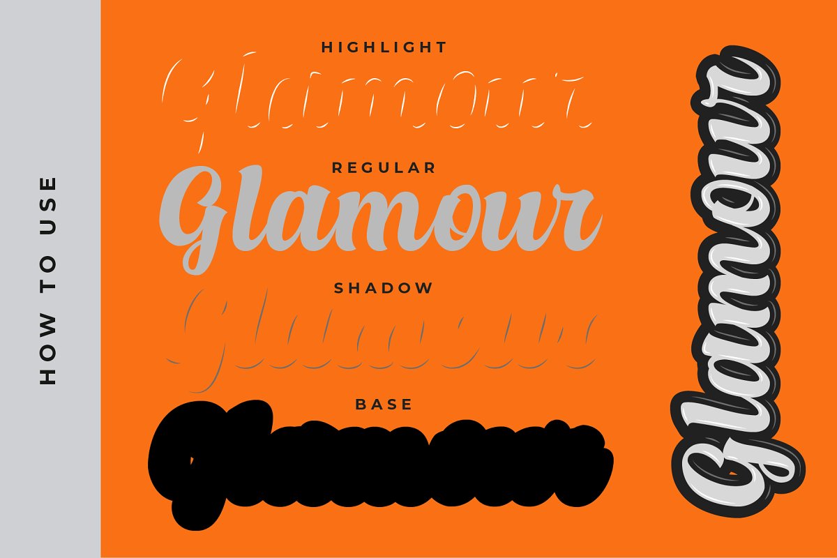 Alexandria Script Layered Font