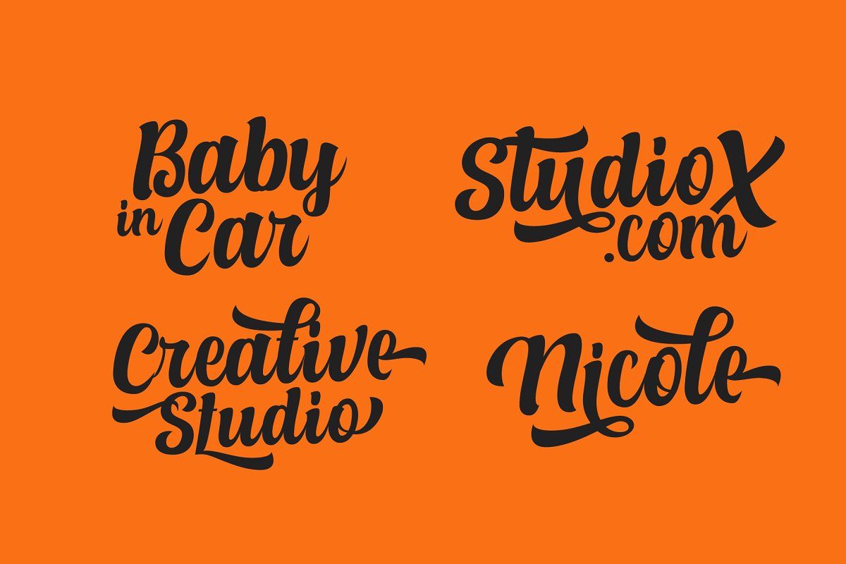 Alexandria Script Layered Font