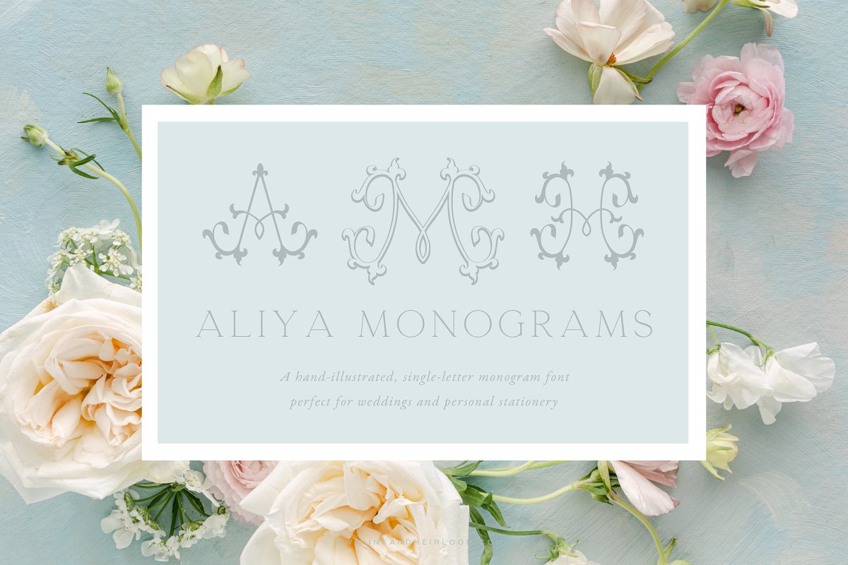 Aliya Monogram Font Free Download