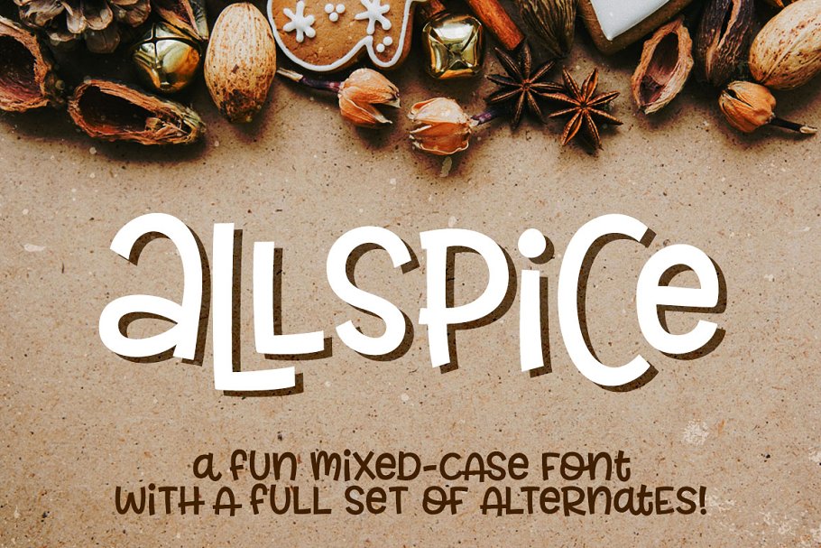 Allspice a fun mixed case Font
