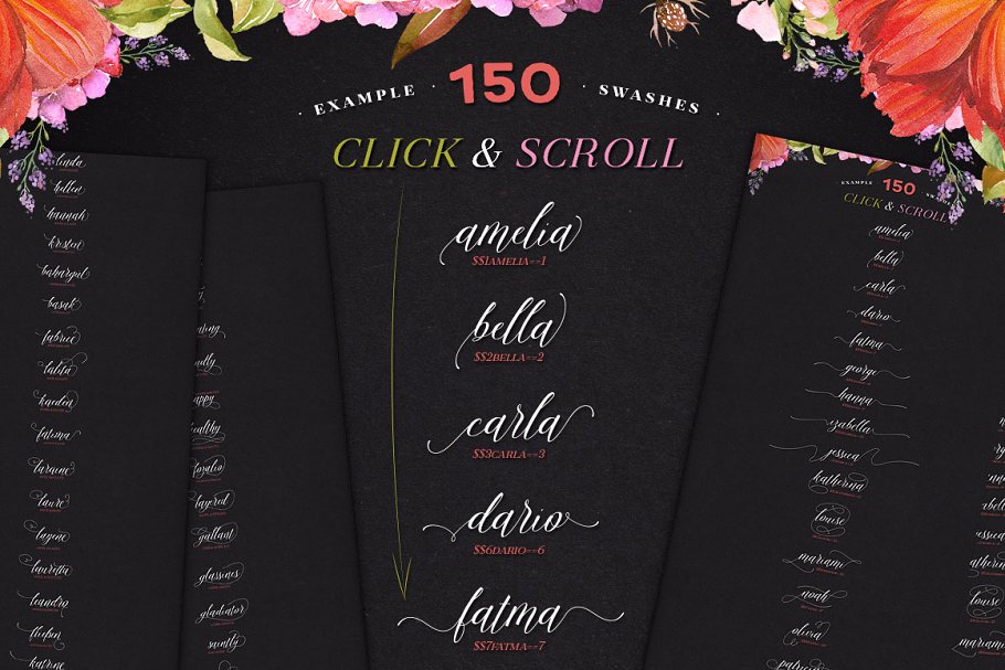 Amelia Script Fine version Font