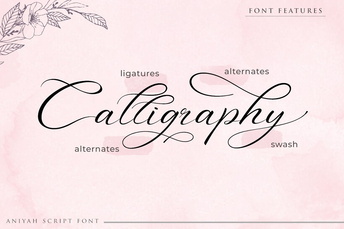 Aniyah Script Calligraphy Font
