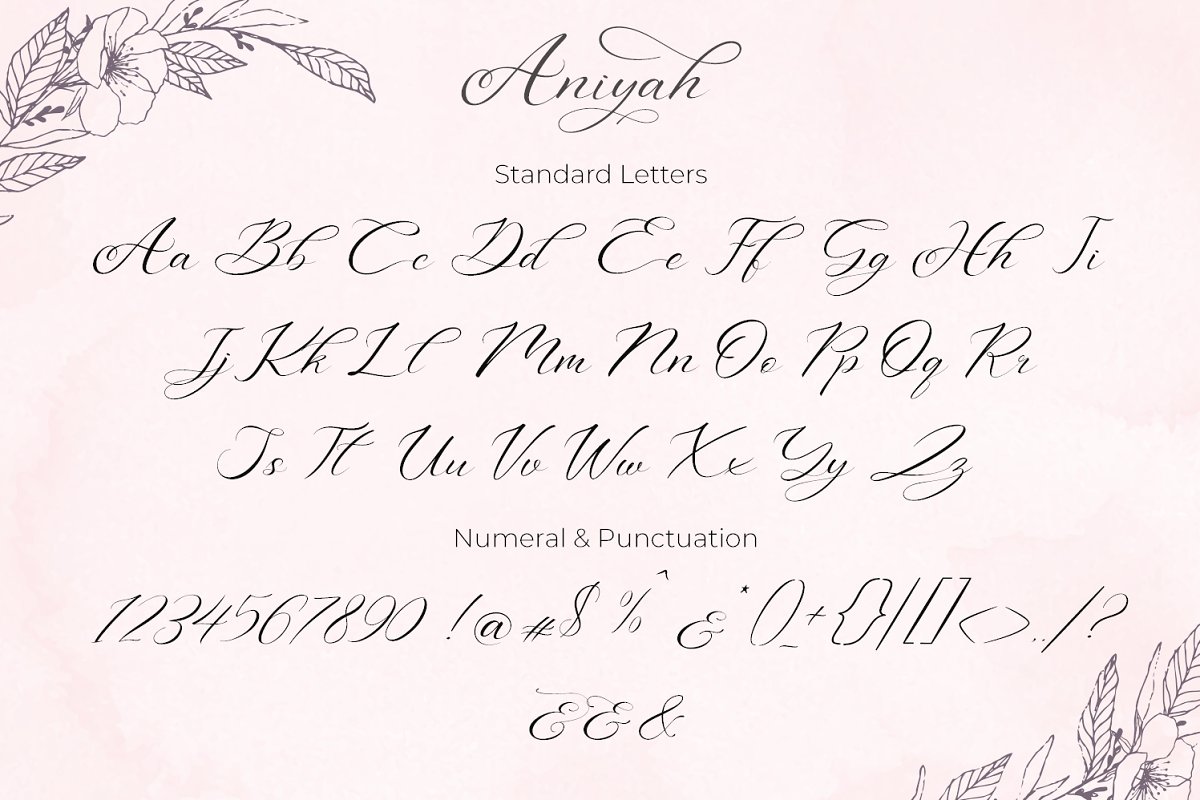 Aniyah Script Calligraphy Font