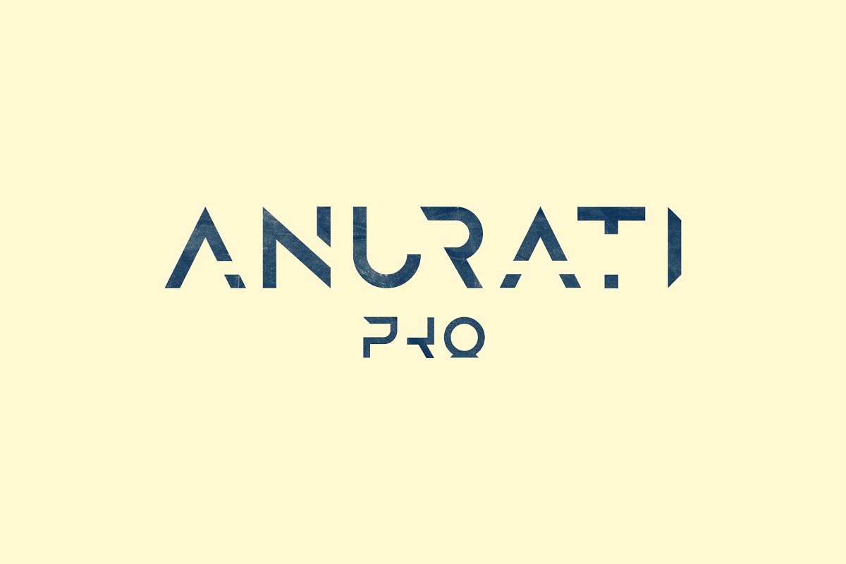 Anurati Pro typeface weights Font