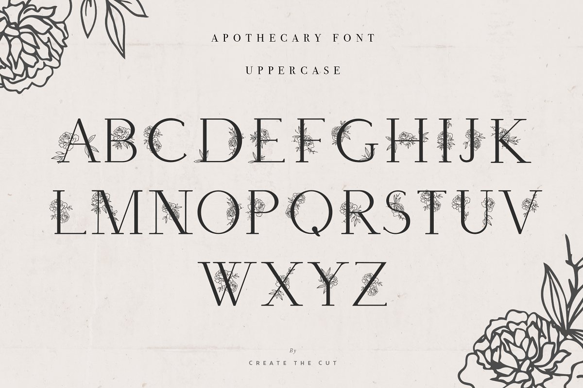 Apothecary Display Font