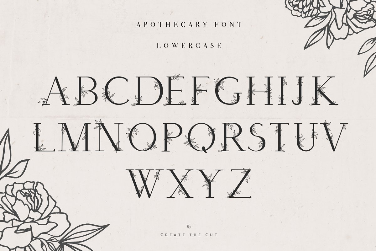 Apothecary Display Font
