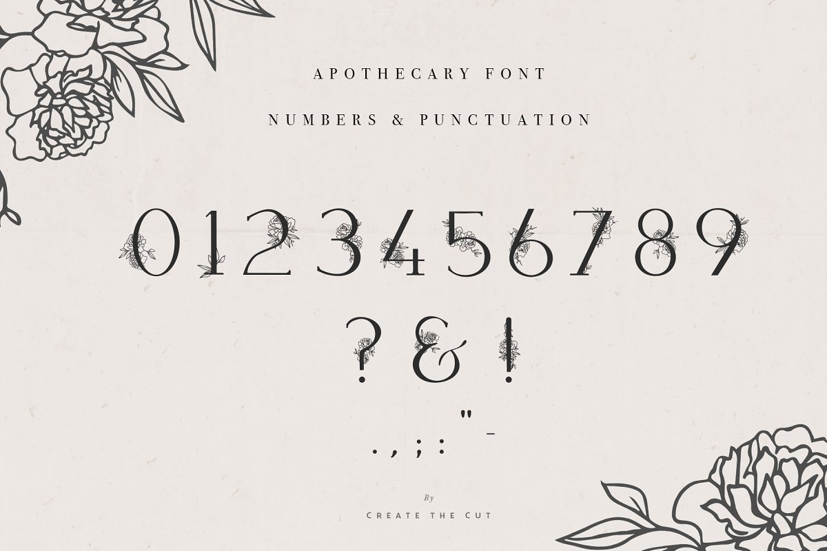 Apothecary Display Font