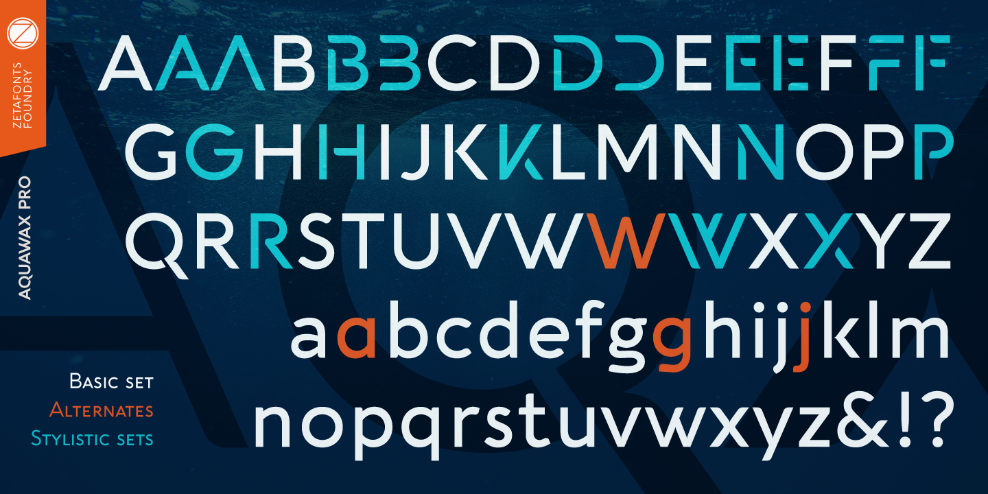 Aquawax Pro Font