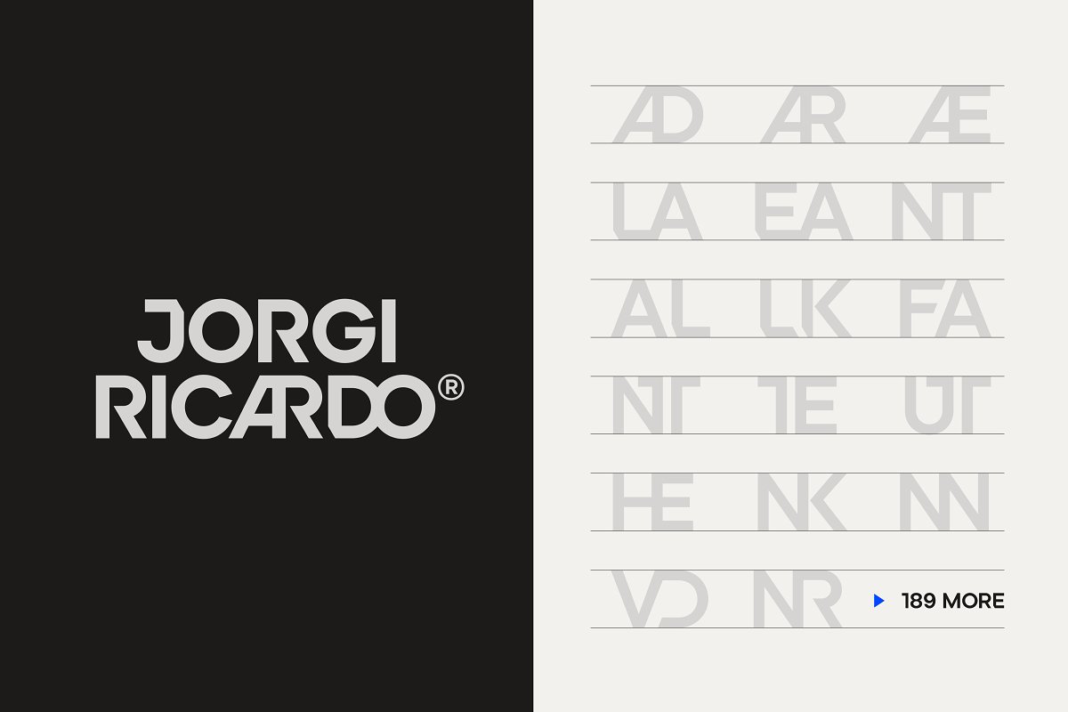 Ardela Edge Custom Cut TypeFamily Font