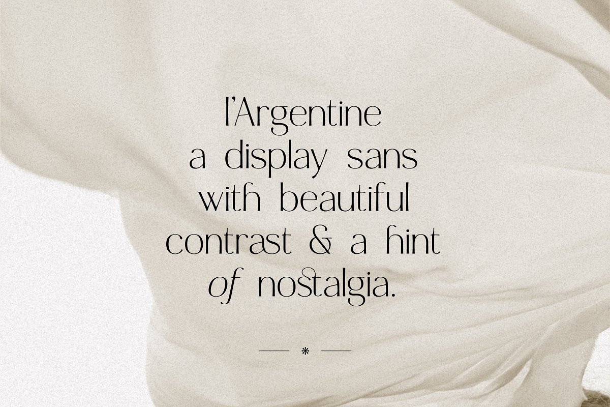 Argentine   Nostalgic Elegant Sans Font Free Download