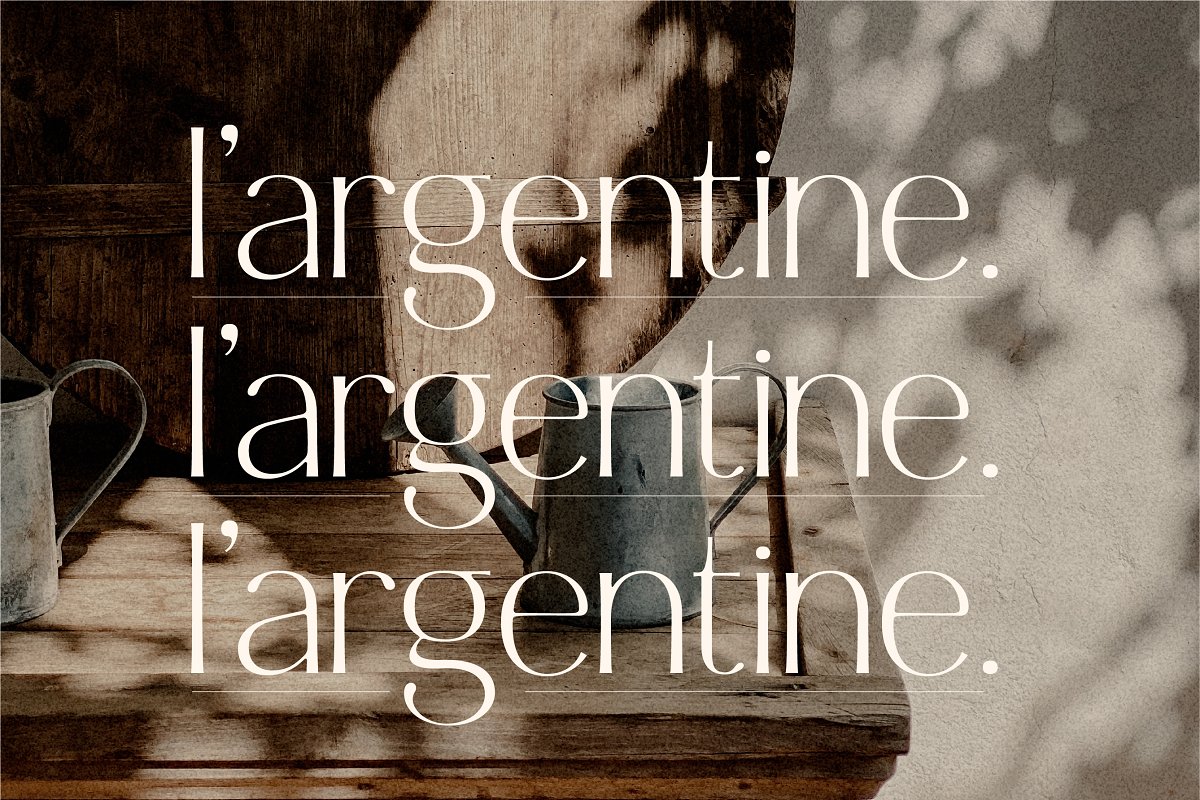 Argentine   Nostalgic Elegant Sans Font Free Download