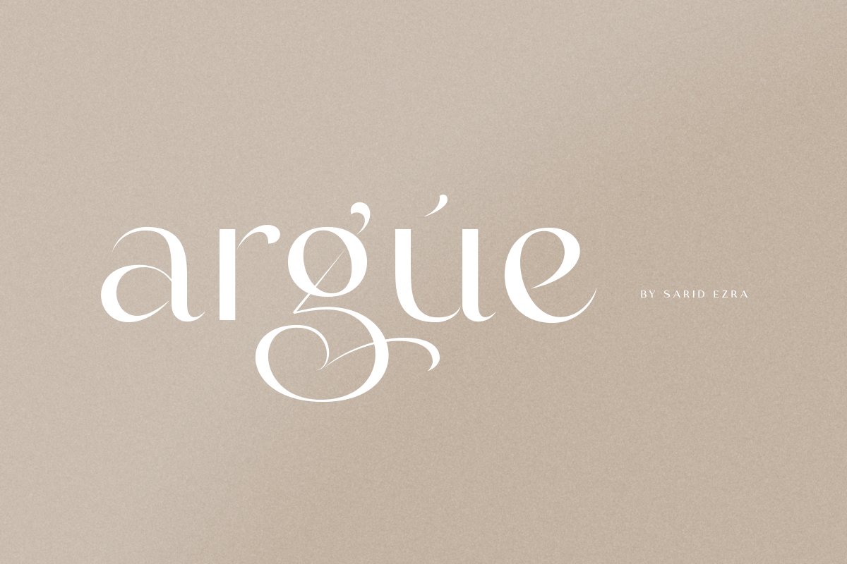 Argue   Stylish Font Free Download