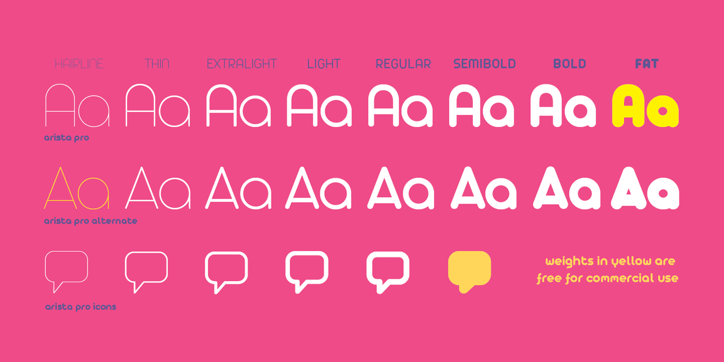Arista Pro Font