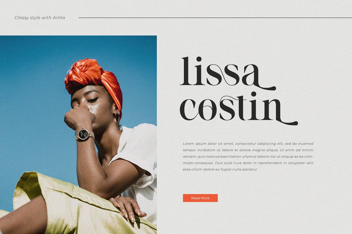 Arlita Unique Ligature Font