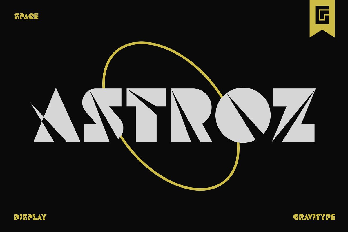 Astroz   Space Futuristic SciFi Font Graphic Free Download