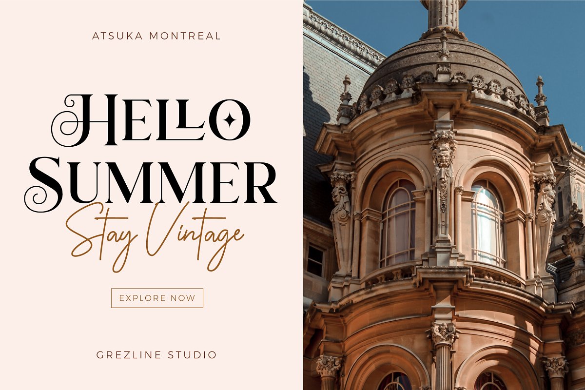 Atsuka Montreal   Font Family Free Download