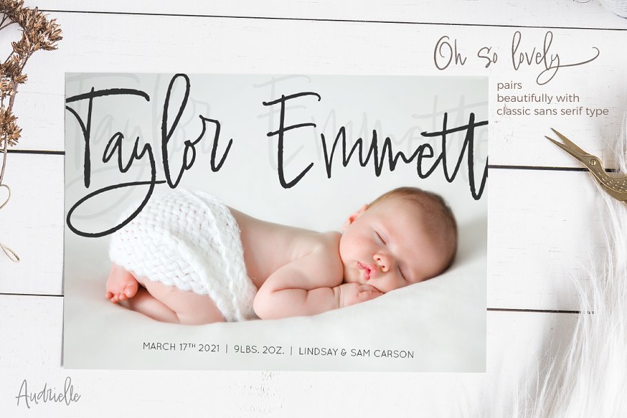 Audrielle Font Free Download