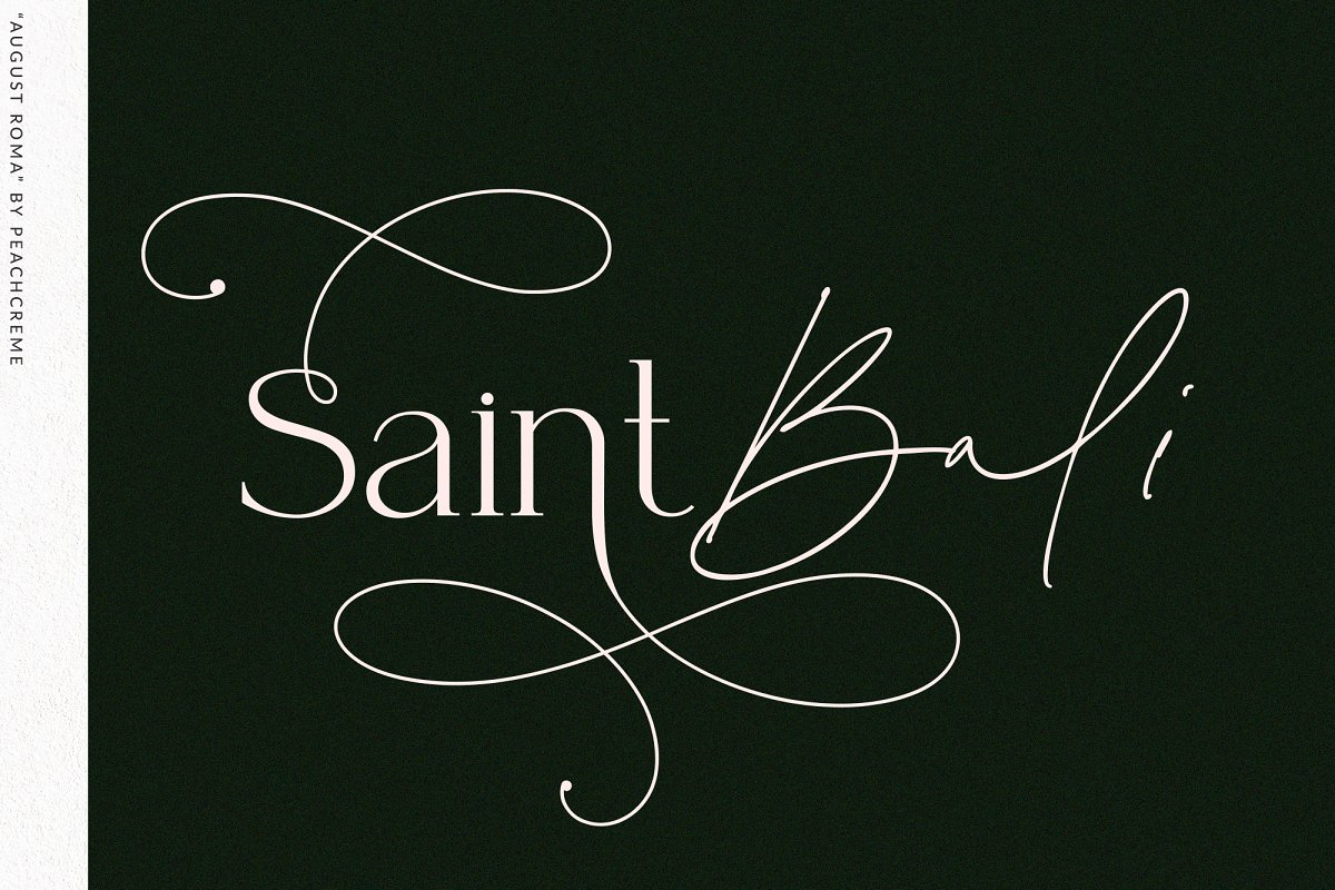 August Roma  Elegant Luxury Font Duo Free Download