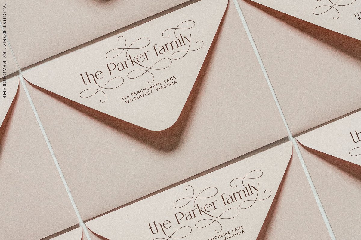 August Roma luxury serif font Free Download