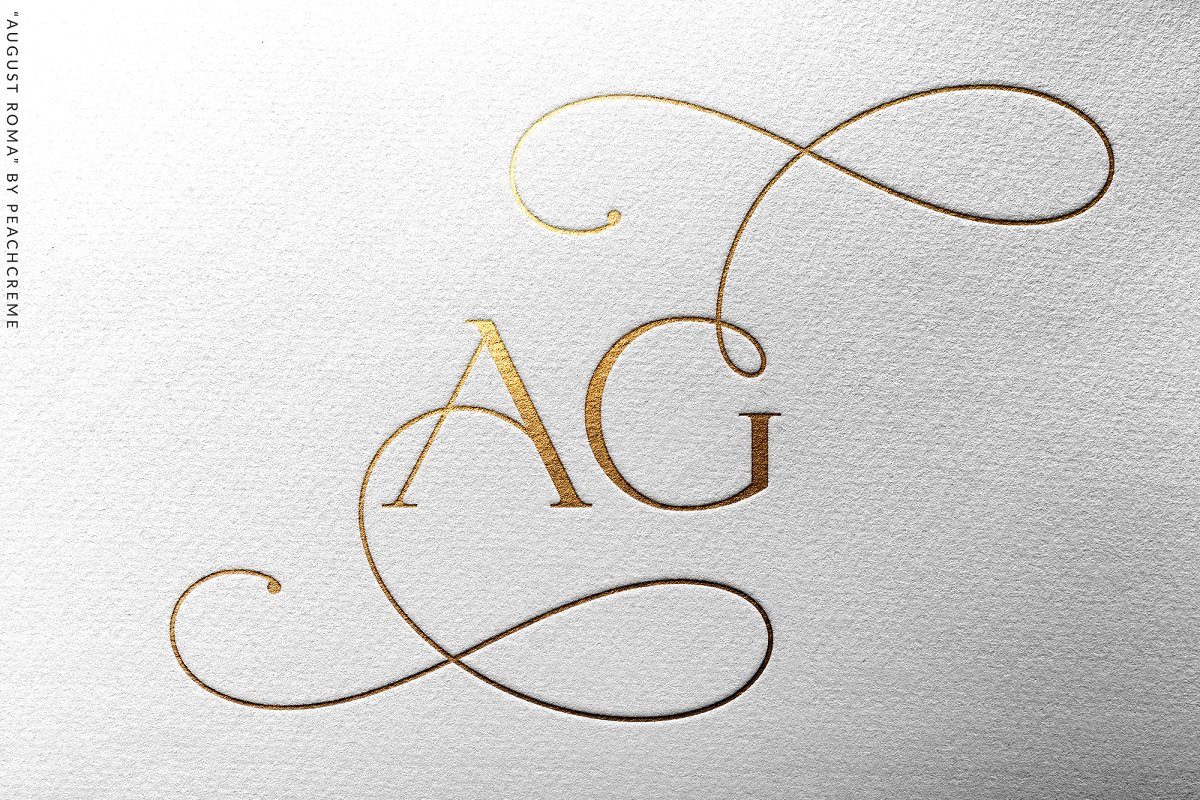 August Roma luxury serif font Free Download