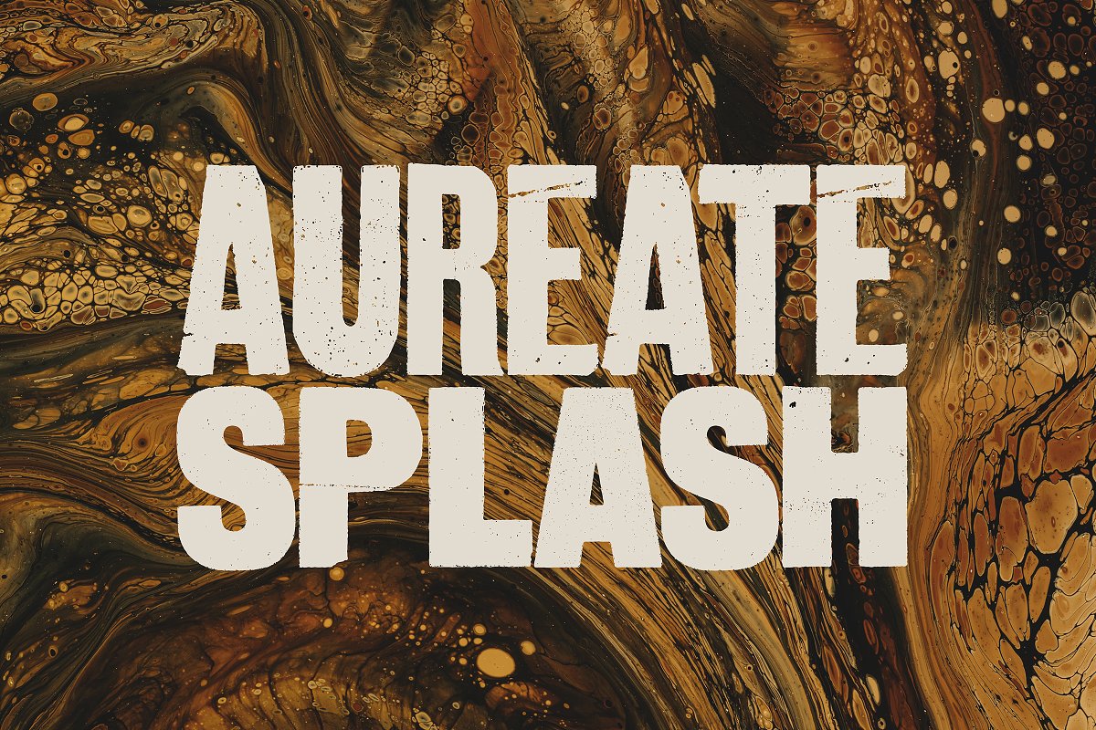 Aurochs letterpress type family Font