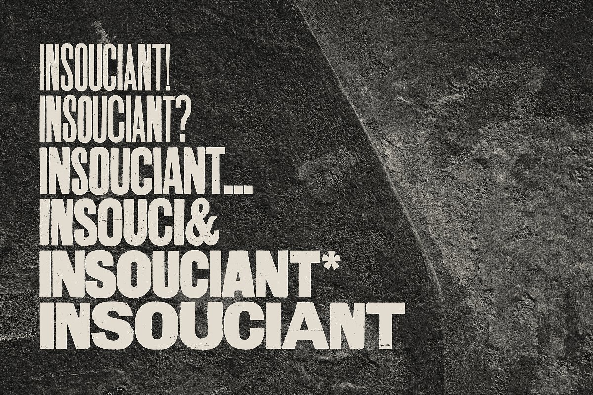 Aurochs letterpress type family Font