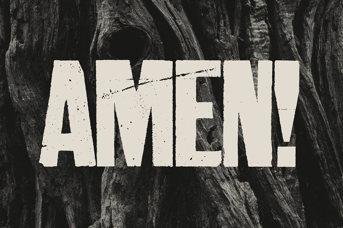 Aurochs letterpress type family Font