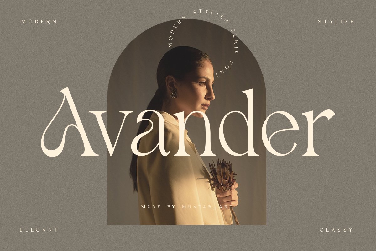 Avander | Modern Stylish Font Free Download