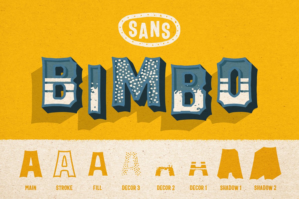 BIMBO • Hand Lettering Collection Font Free Download