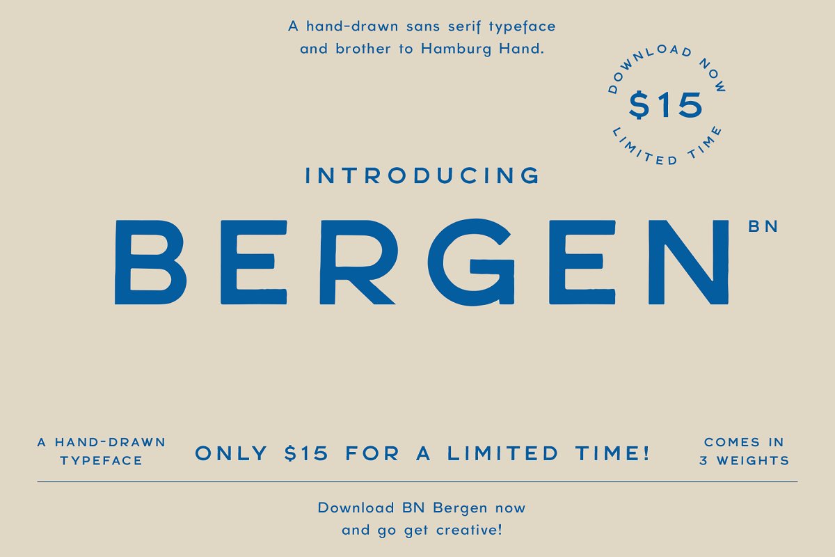 BN Bergen Font Free Download
