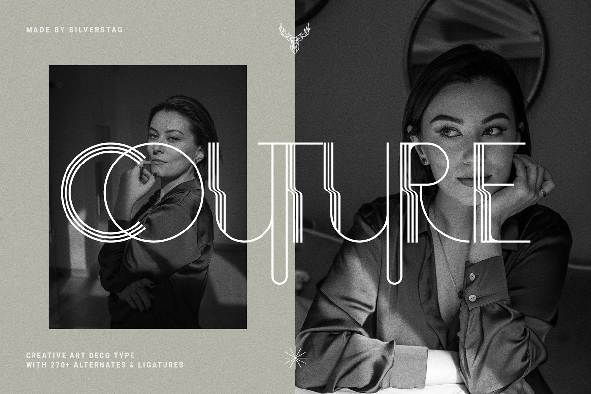 BOGART Deco Ligature Rich Typeface Font