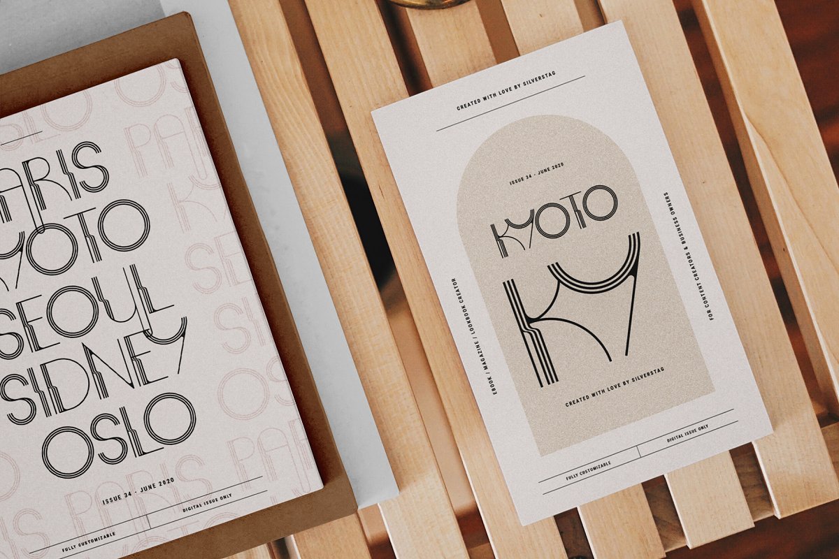 BOGART Deco Ligature Rich Typeface Font