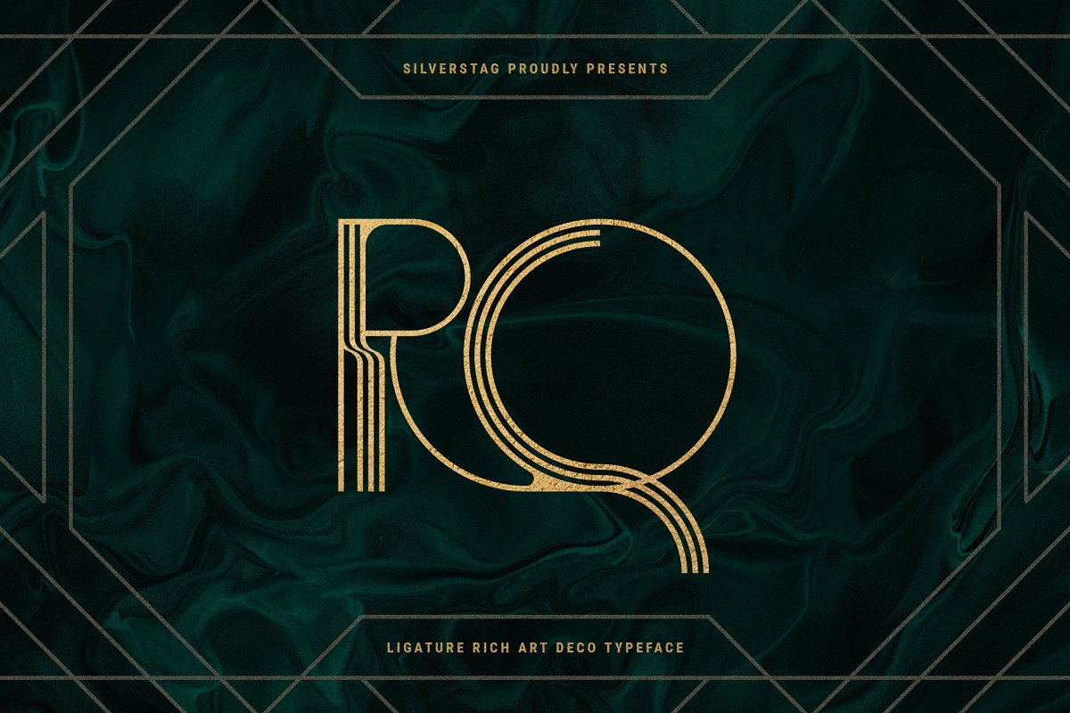 BOGART Deco Ligature Rich Typeface Font