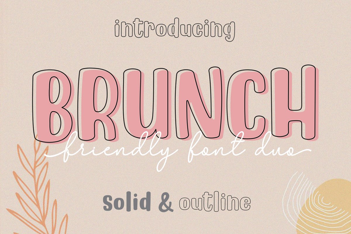 BRUNCH Cute Duo Font