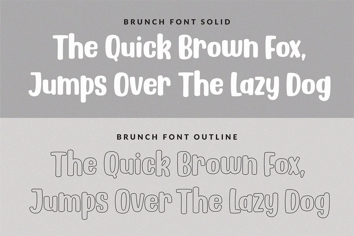 BRUNCH Cute Duo Font