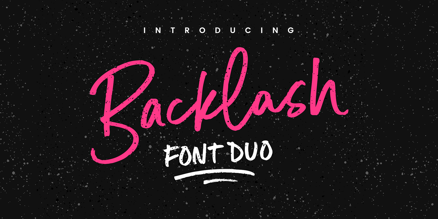 Backlash Duo Font