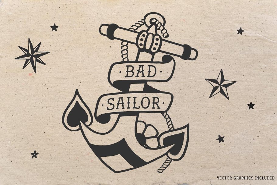 Bad Sailor Typeface Font