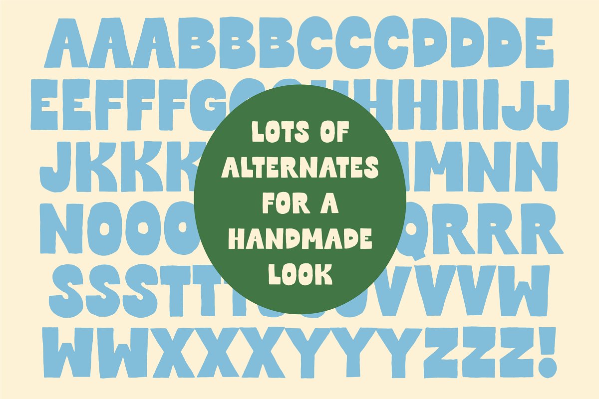 Baddie! Reverse Contrast! Handmade! Font Free Download