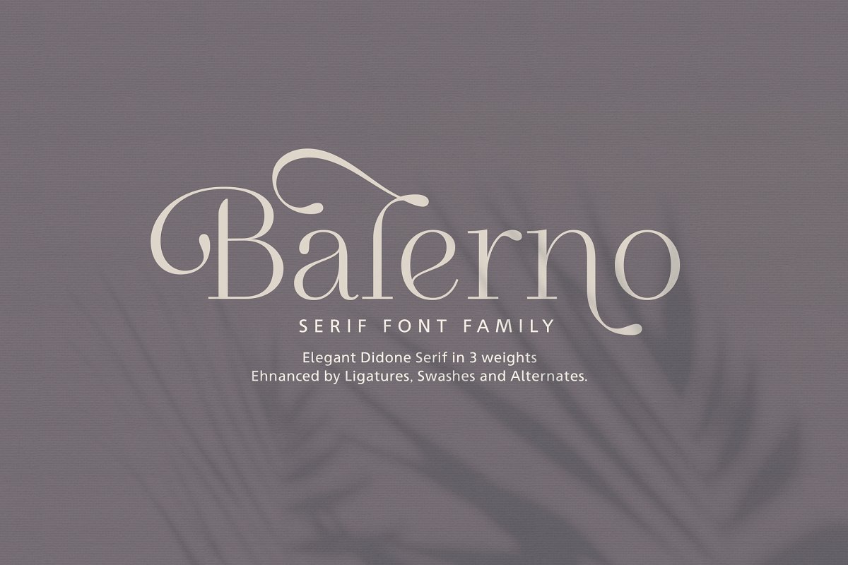 Balerno Serif Family Font