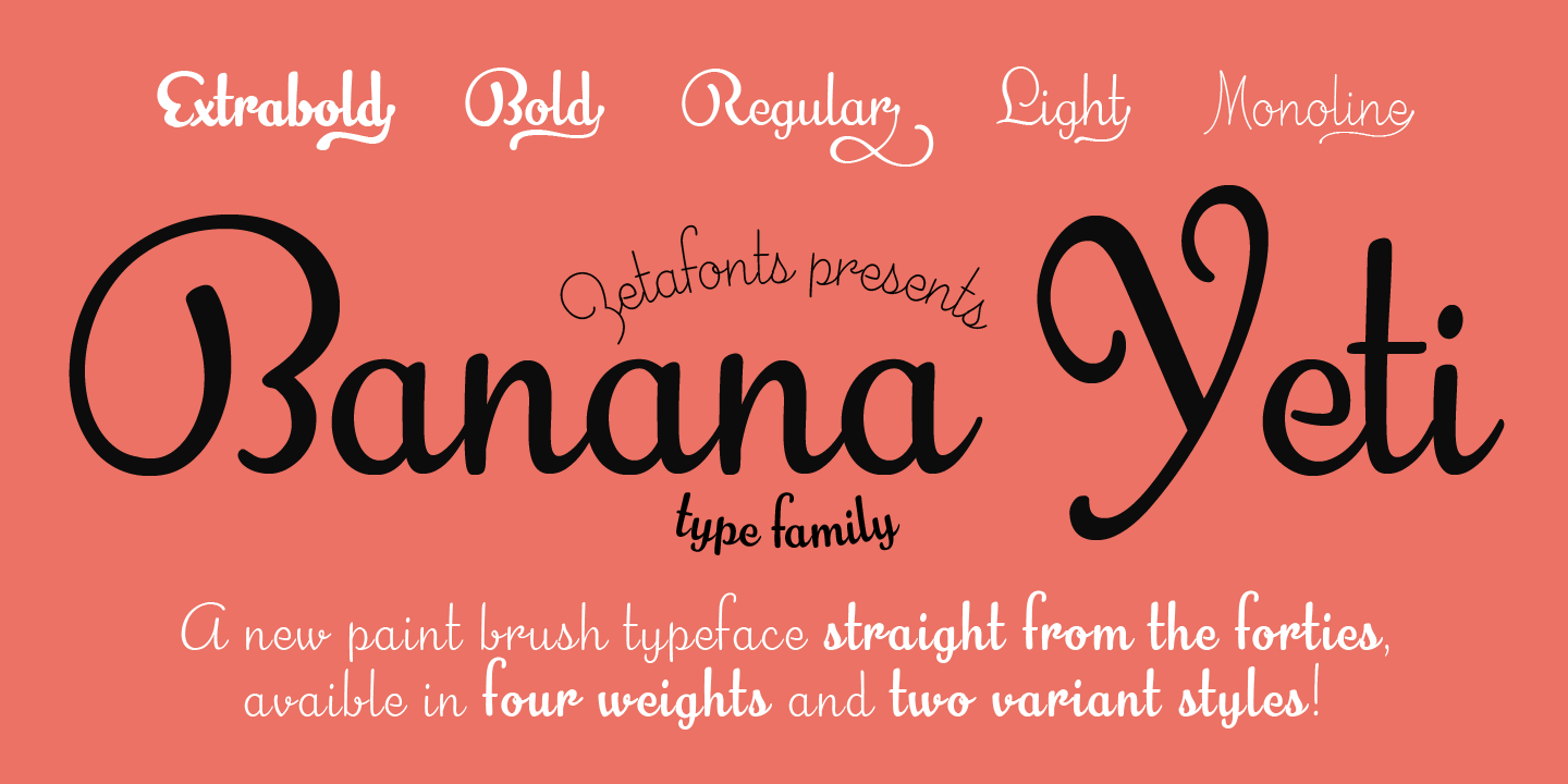 Banana Yeti Font
