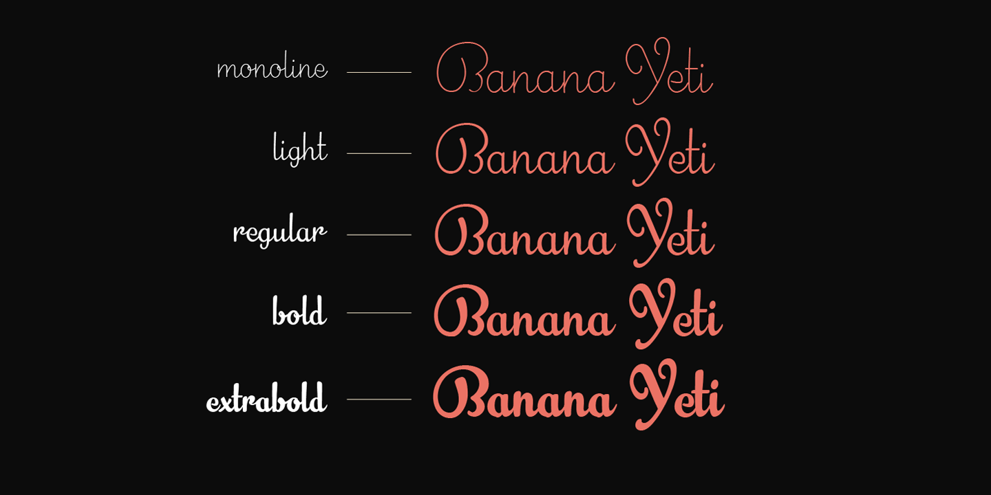 Banana Yeti Font