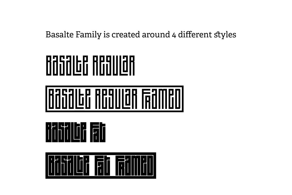 Basalte Family Font