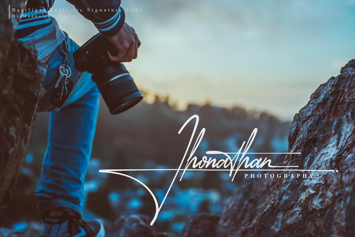 Bastliga 5 Realistic Signature Vol.1 Font Free Download